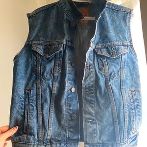 Levi’s vintage denim vest mens small